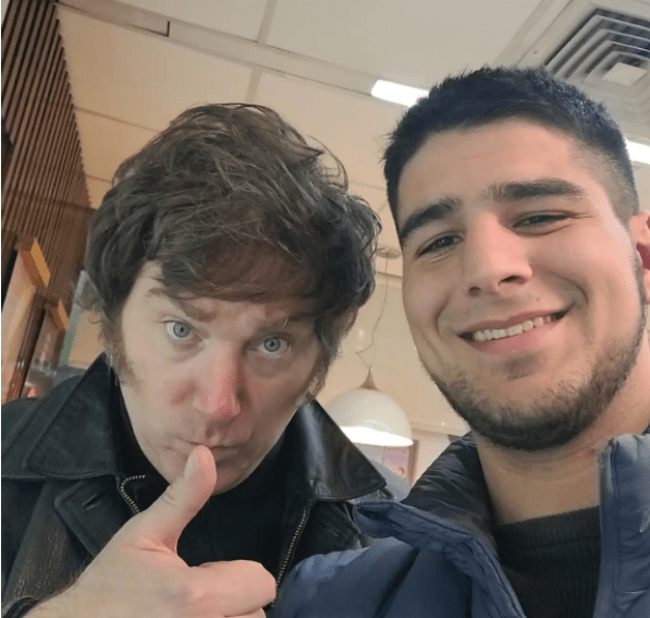 Agustín Pellegrini, la promesa libertaria que acompaña a Milei en Santa&nbsp;Fe